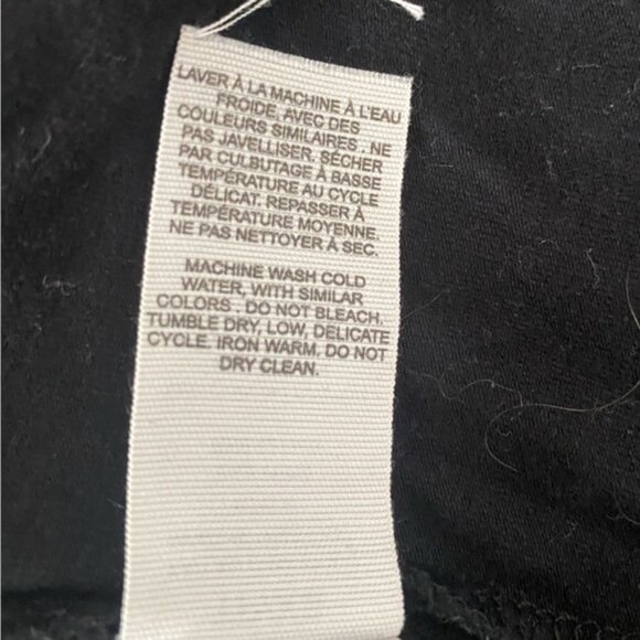 Garage Black Cropped Tank White Accents XS - Picture 9 of 9